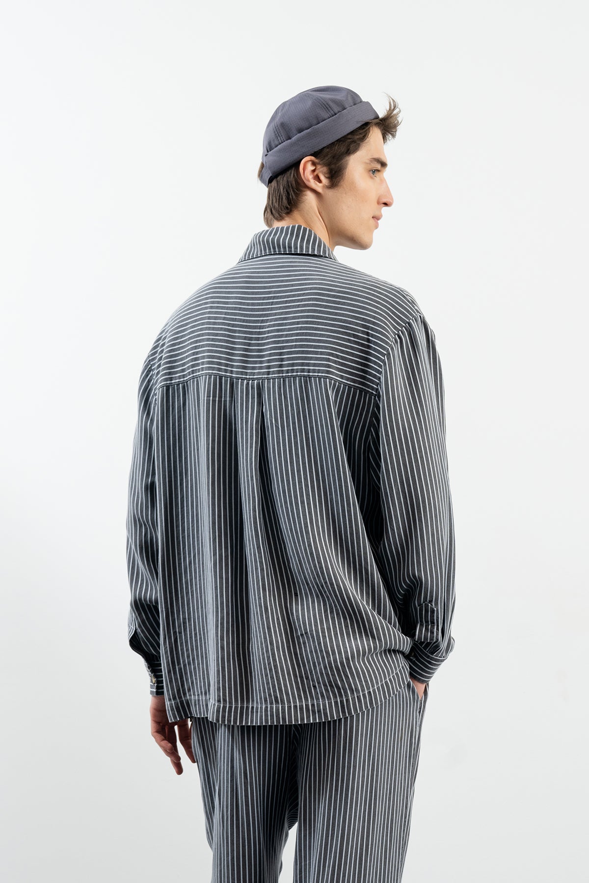 BALLY SHIRT - GRAY NAVY BLUE