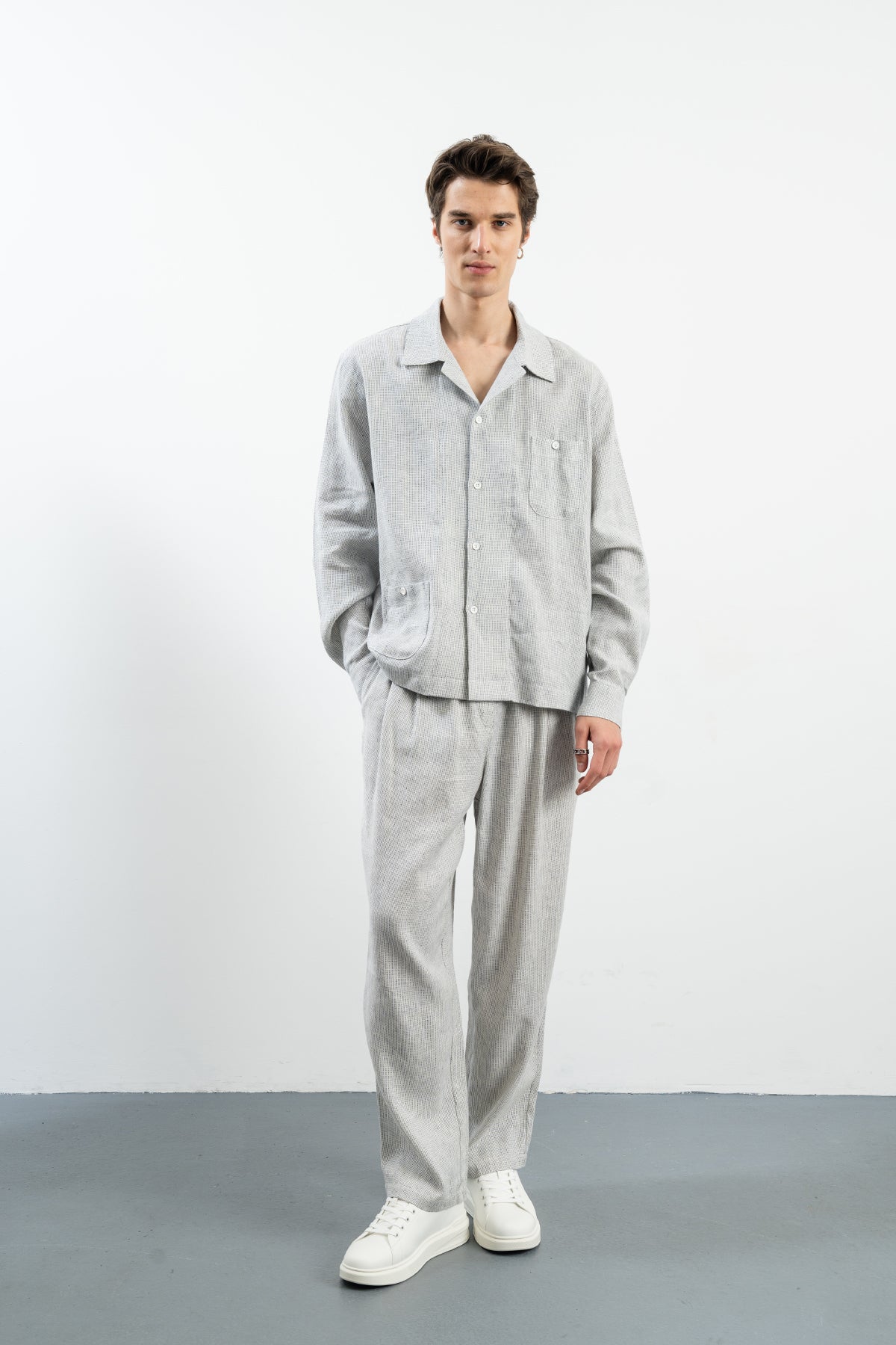 COR SHIRT - NAVY / WHITE