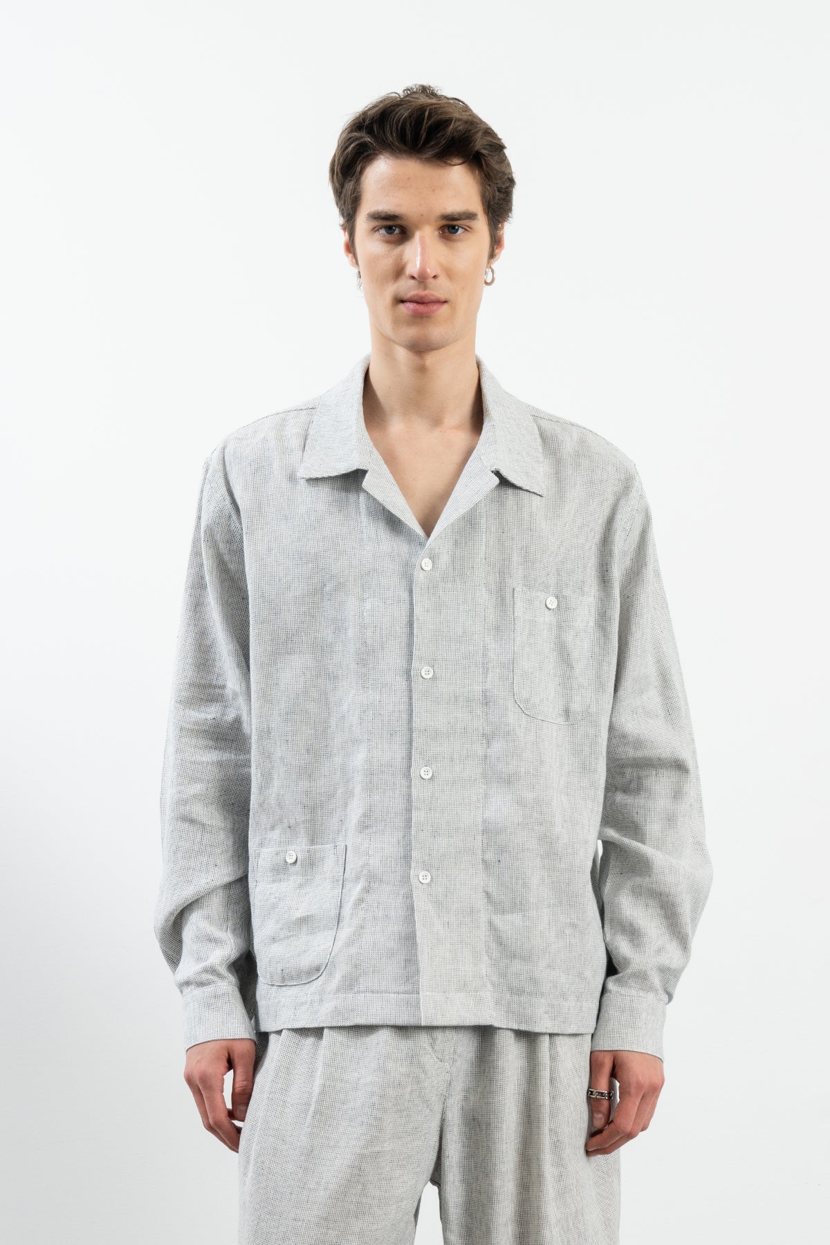 COR SHIRT - NAVY / WHITE