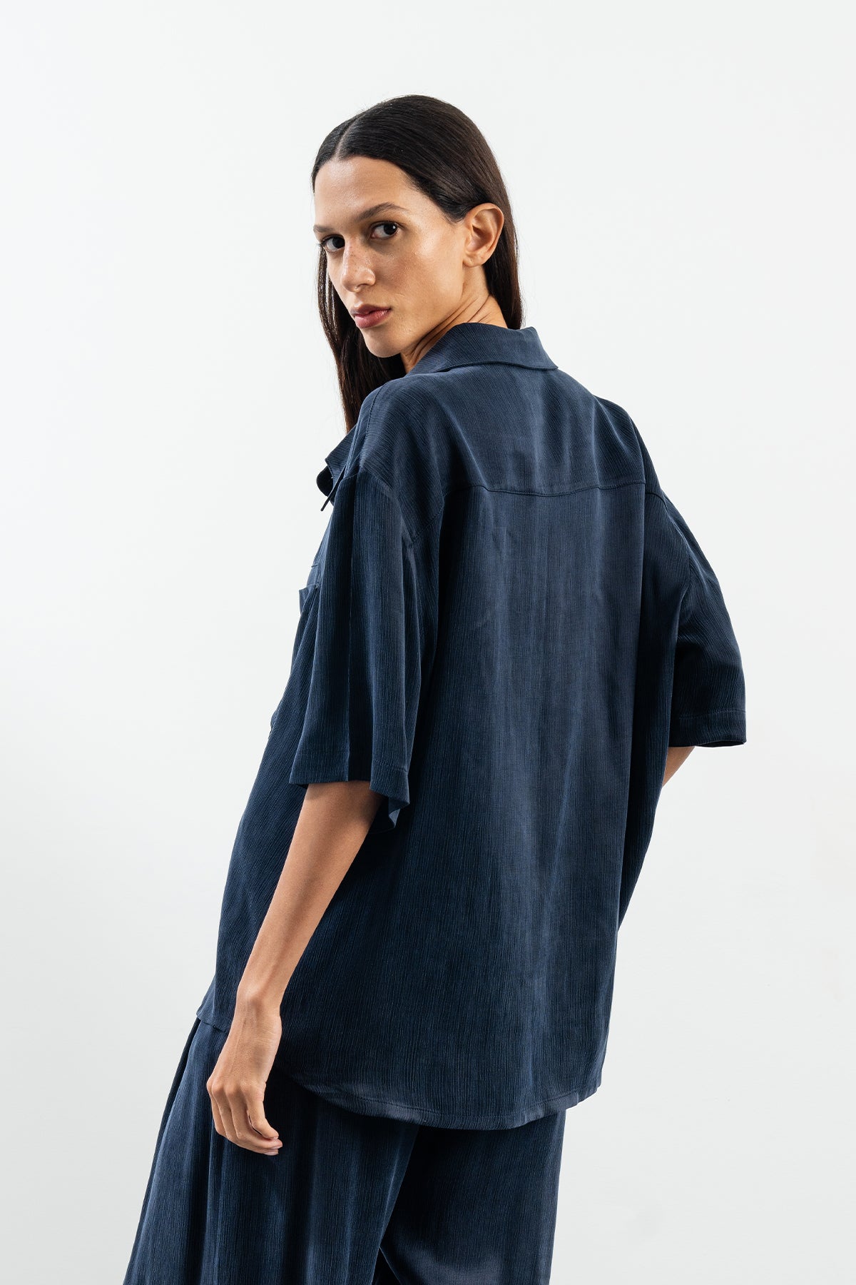 JOHAN NAVY SHIRT - NAVY BLUE