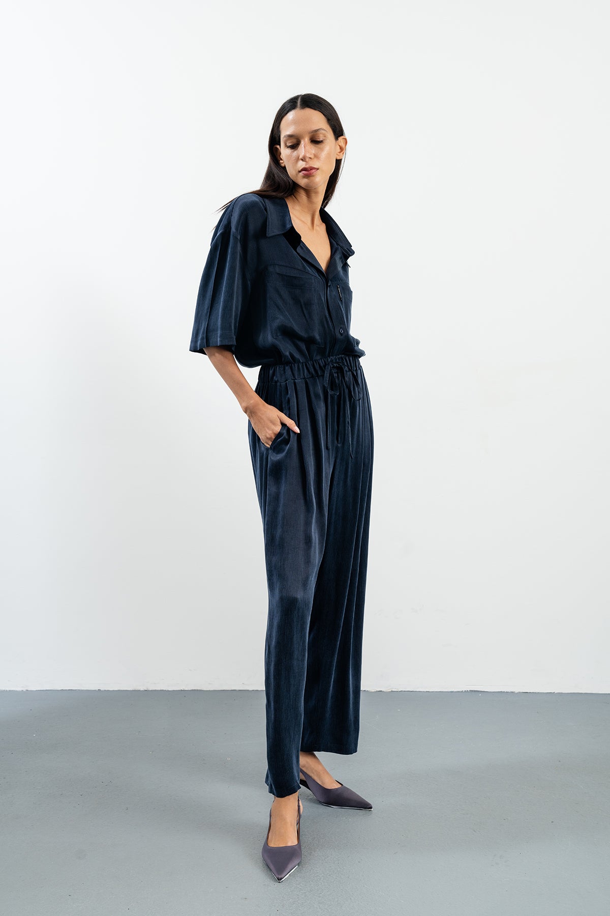 JOHANNA NAVY PANTS - NAVY BLUE