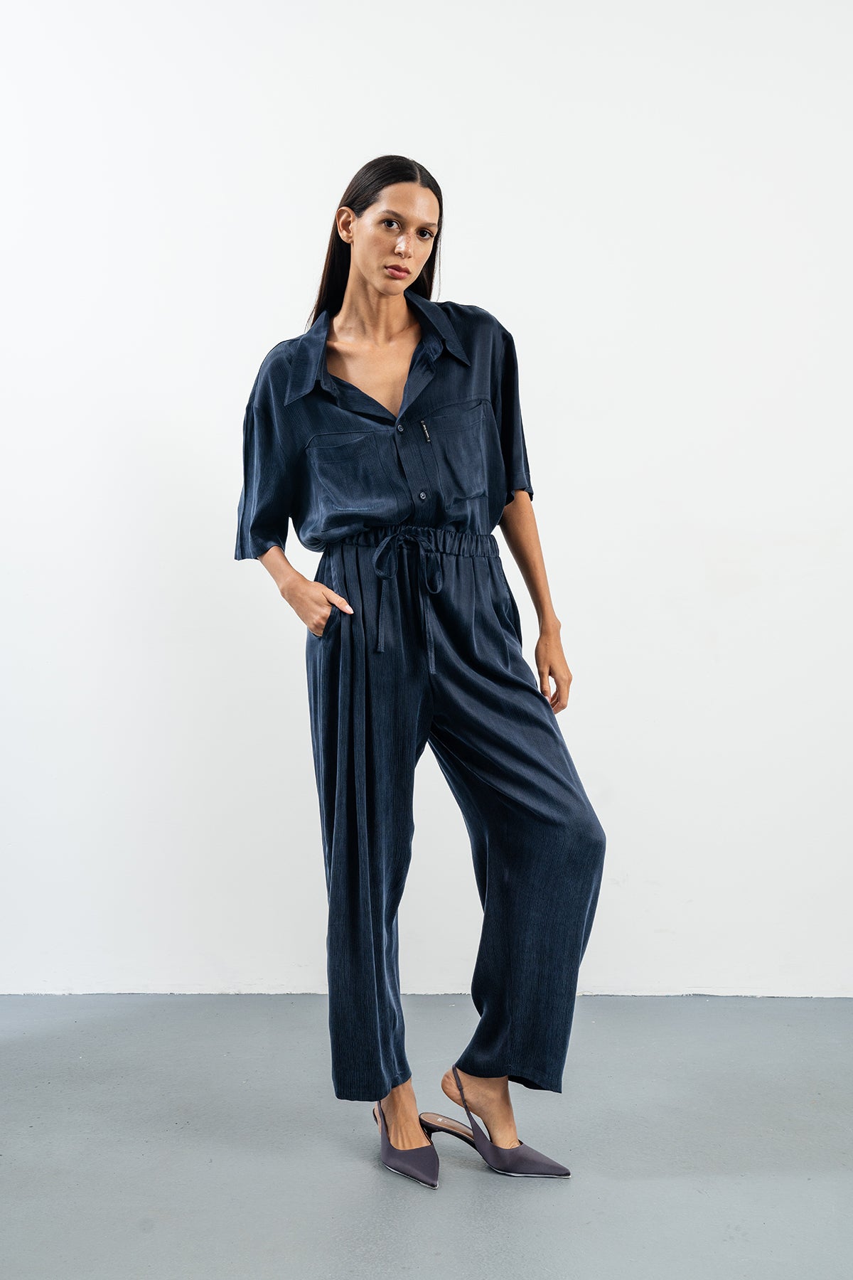 JOHANNA NAVY PANTS - NAVY BLUE