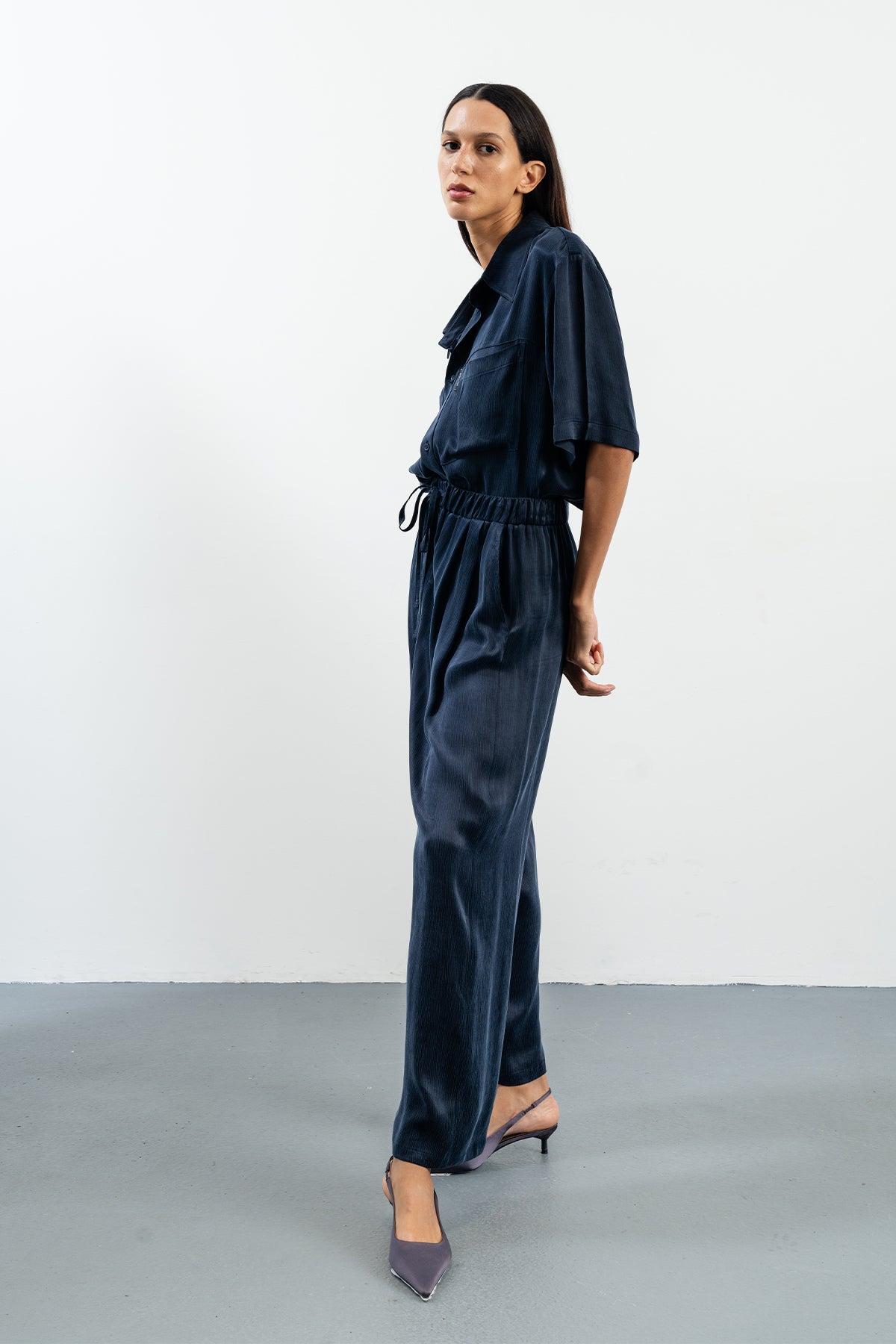 JOHANNA NAVY PANTS - NAVY BLUE