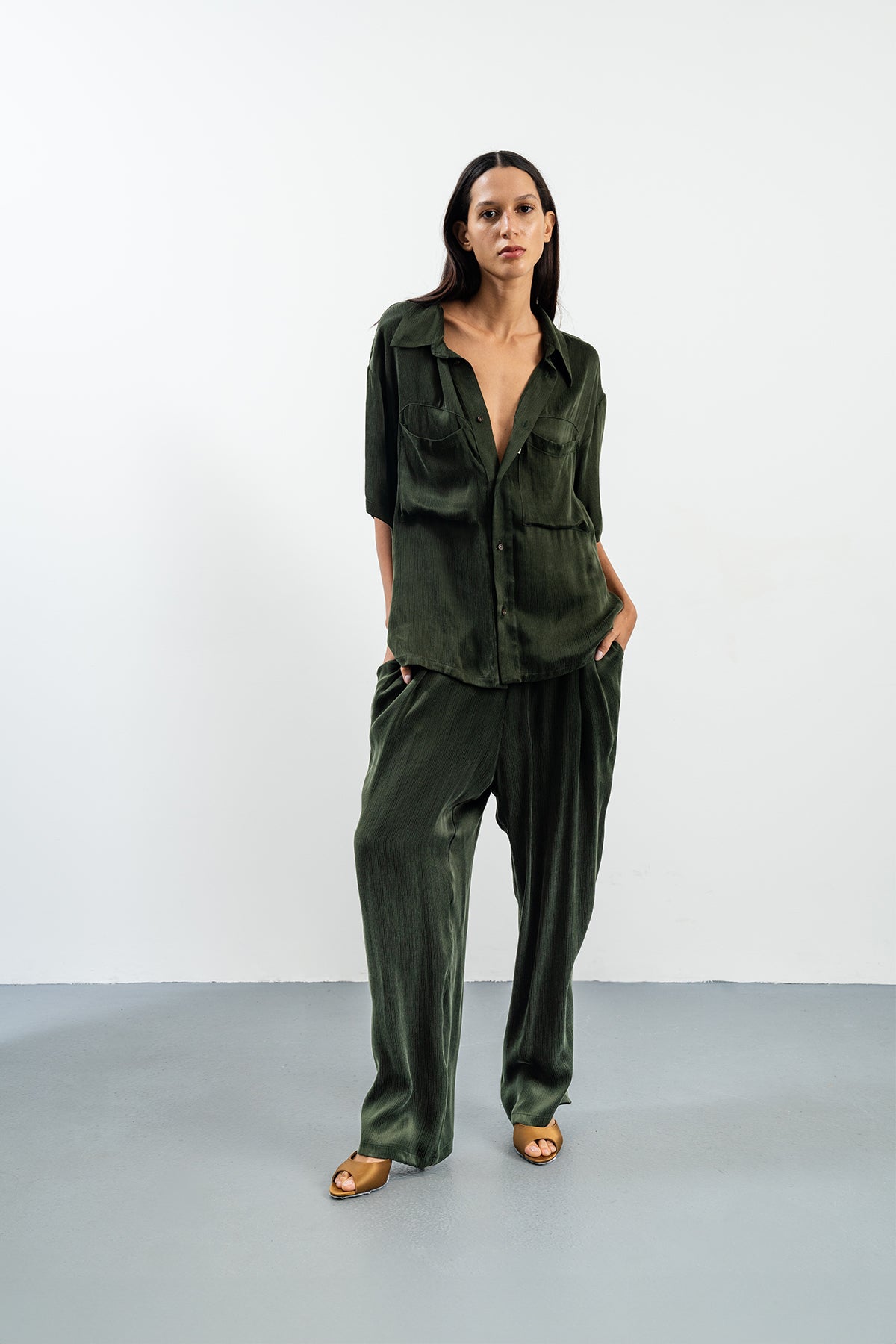 JOHANNA KHAKI PANTS - KHAKI