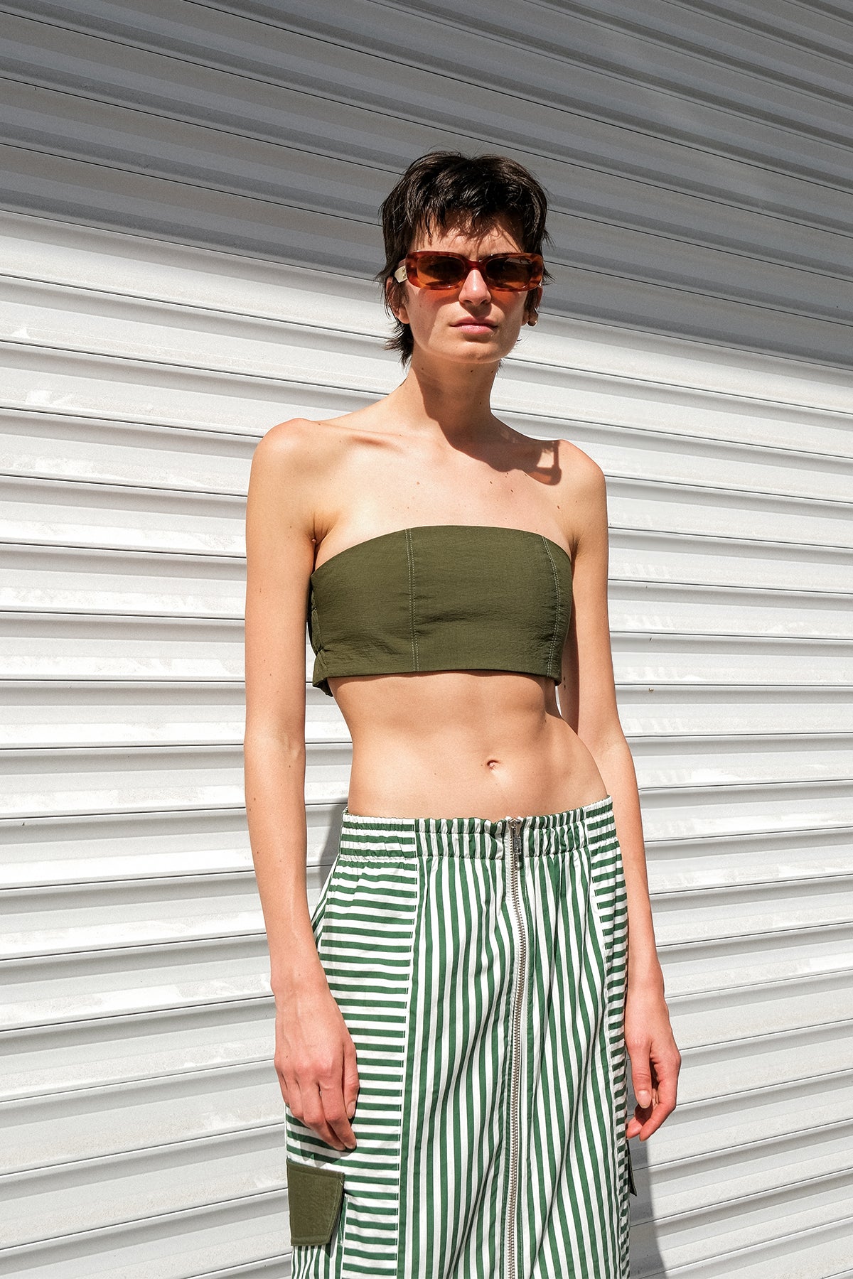 DEVA KHAKI TOP - KHAKI