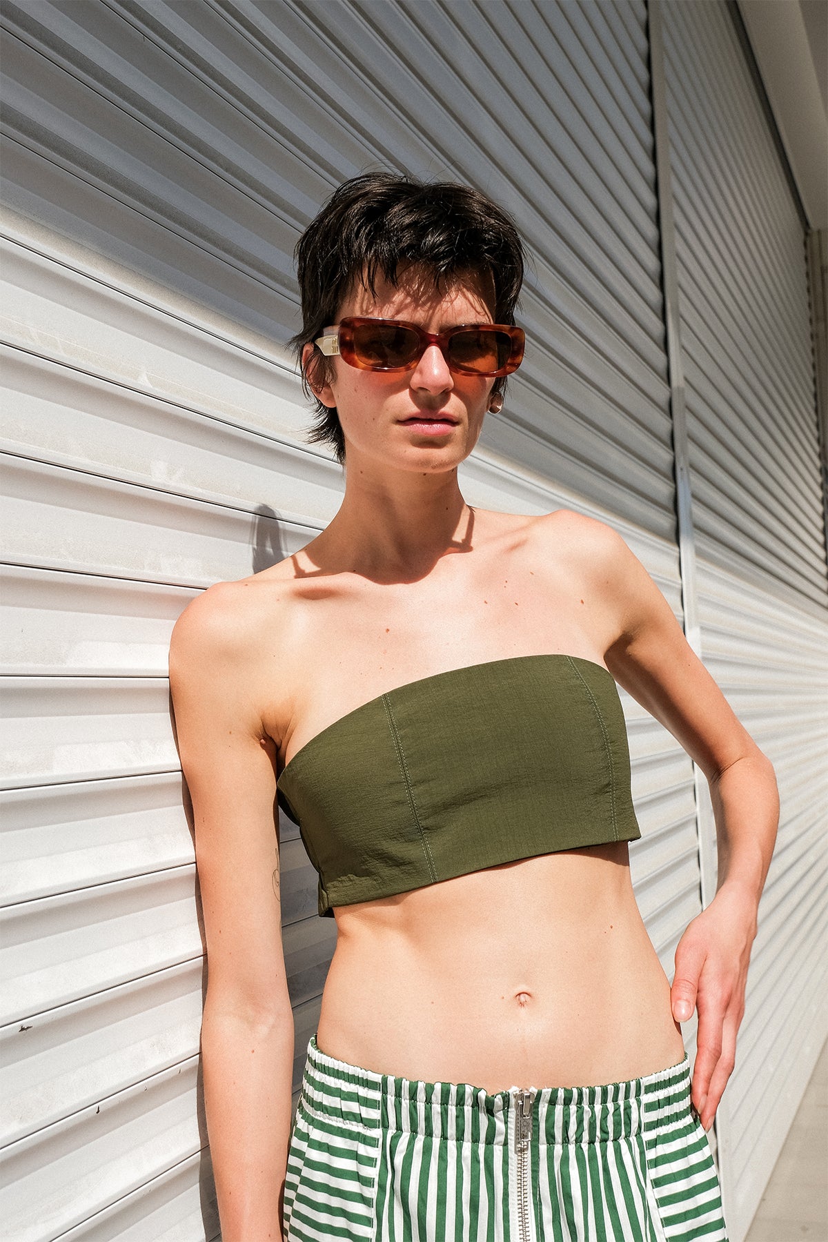 DEVA KHAKI TOP - KHAKI