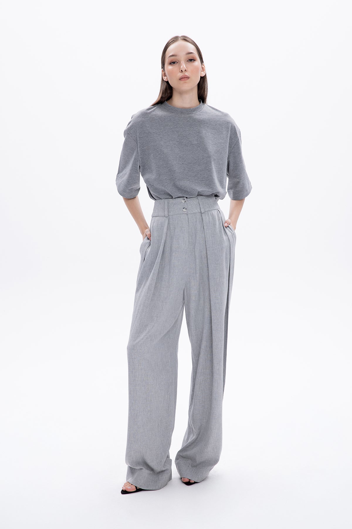 KAROLIN GREY TROUSERS