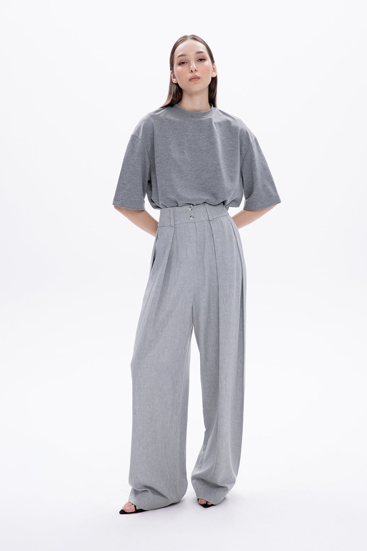 KAROLIN GREY TROUSERS