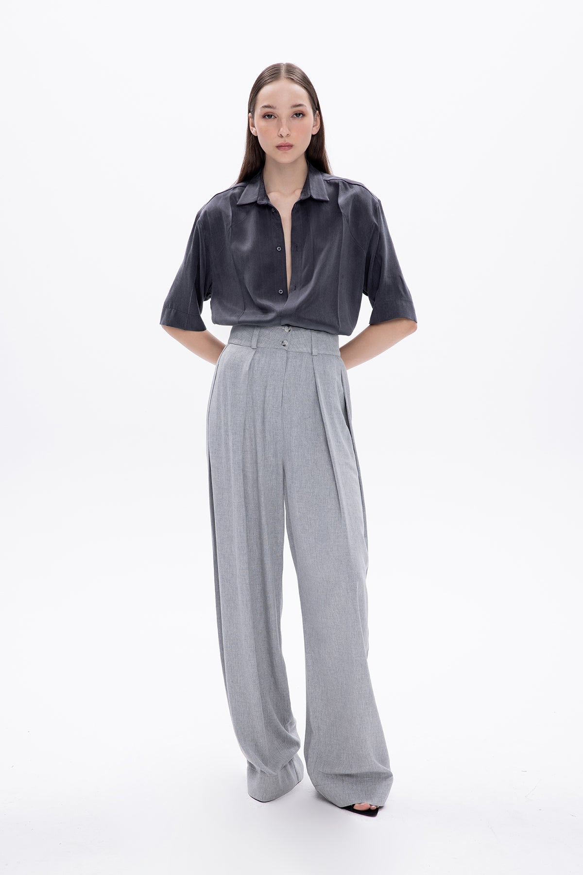 KAROLIN GREY TROUSERS
