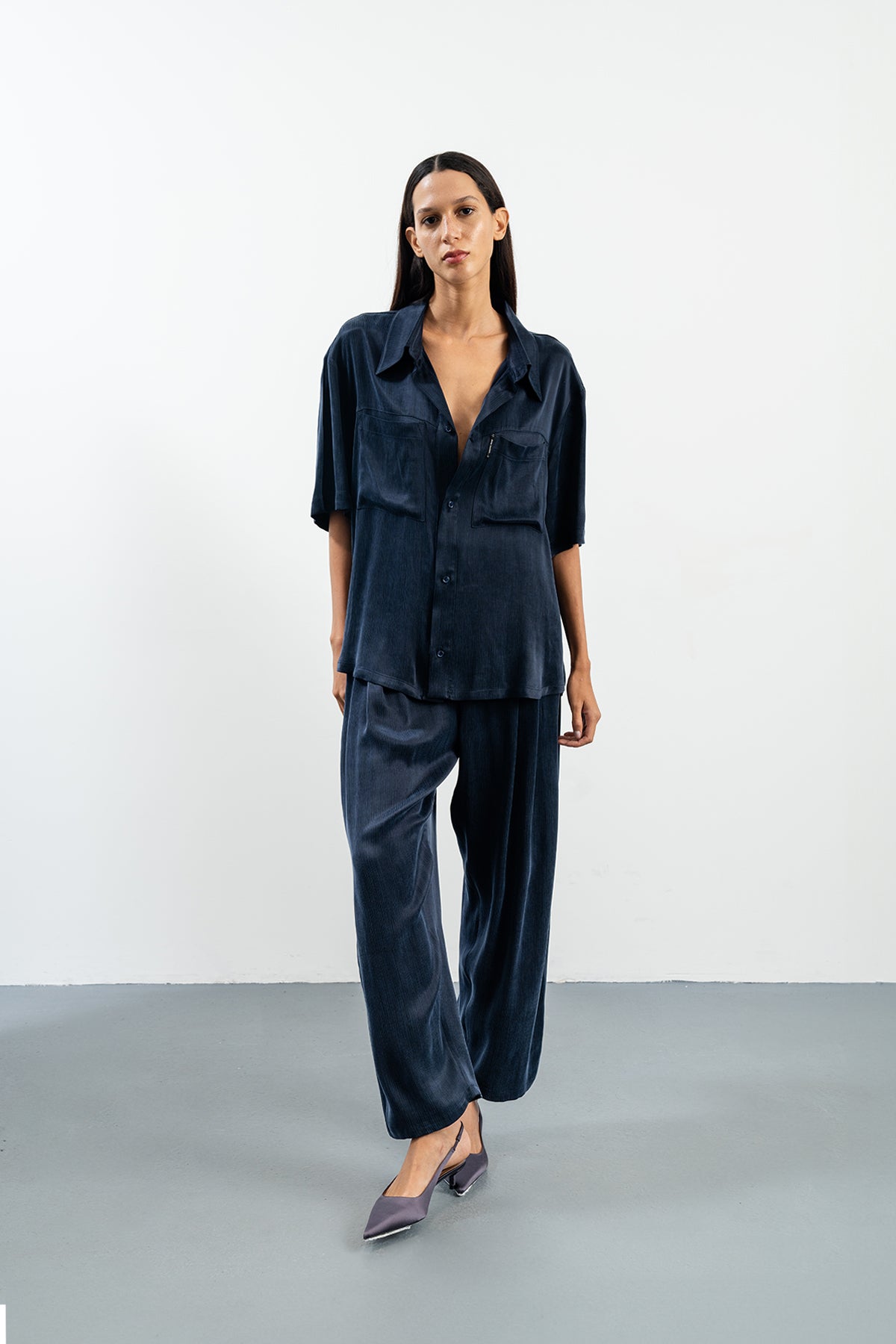 JOHAN NAVY SHIRT - NAVY BLUE