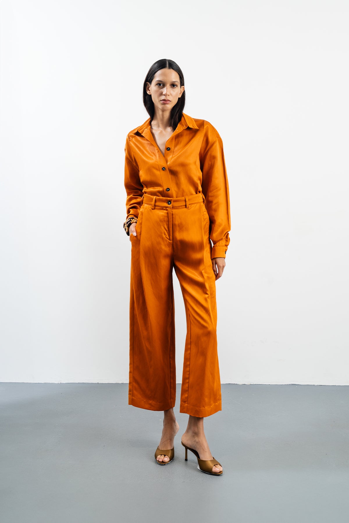 KHAKI PANTS - ORANGE