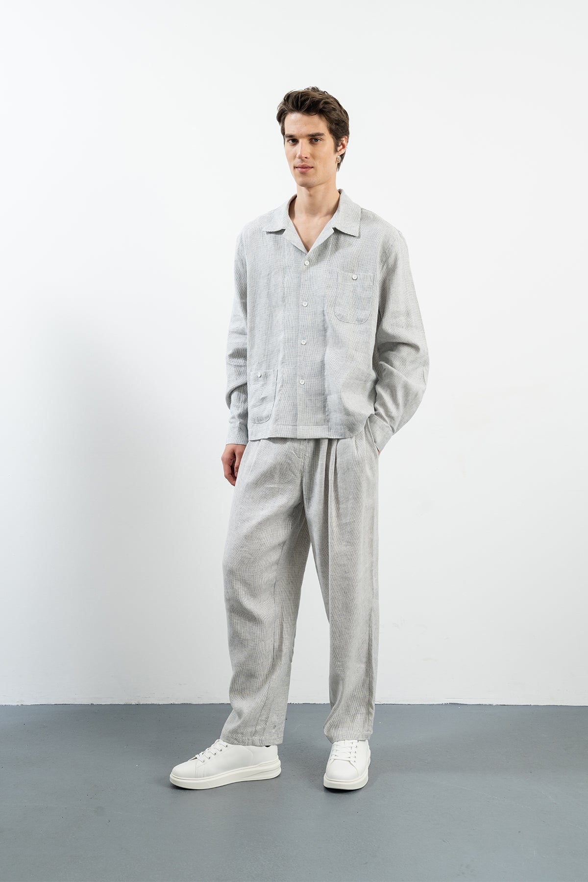 COR SHIRT - NAVY / WHITE