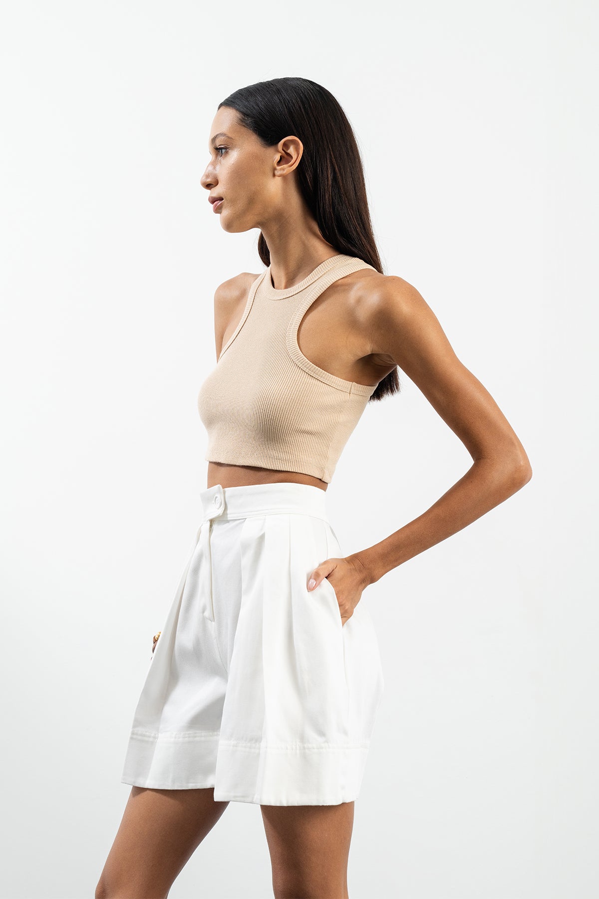 ANEMONE TOP - BEIGE