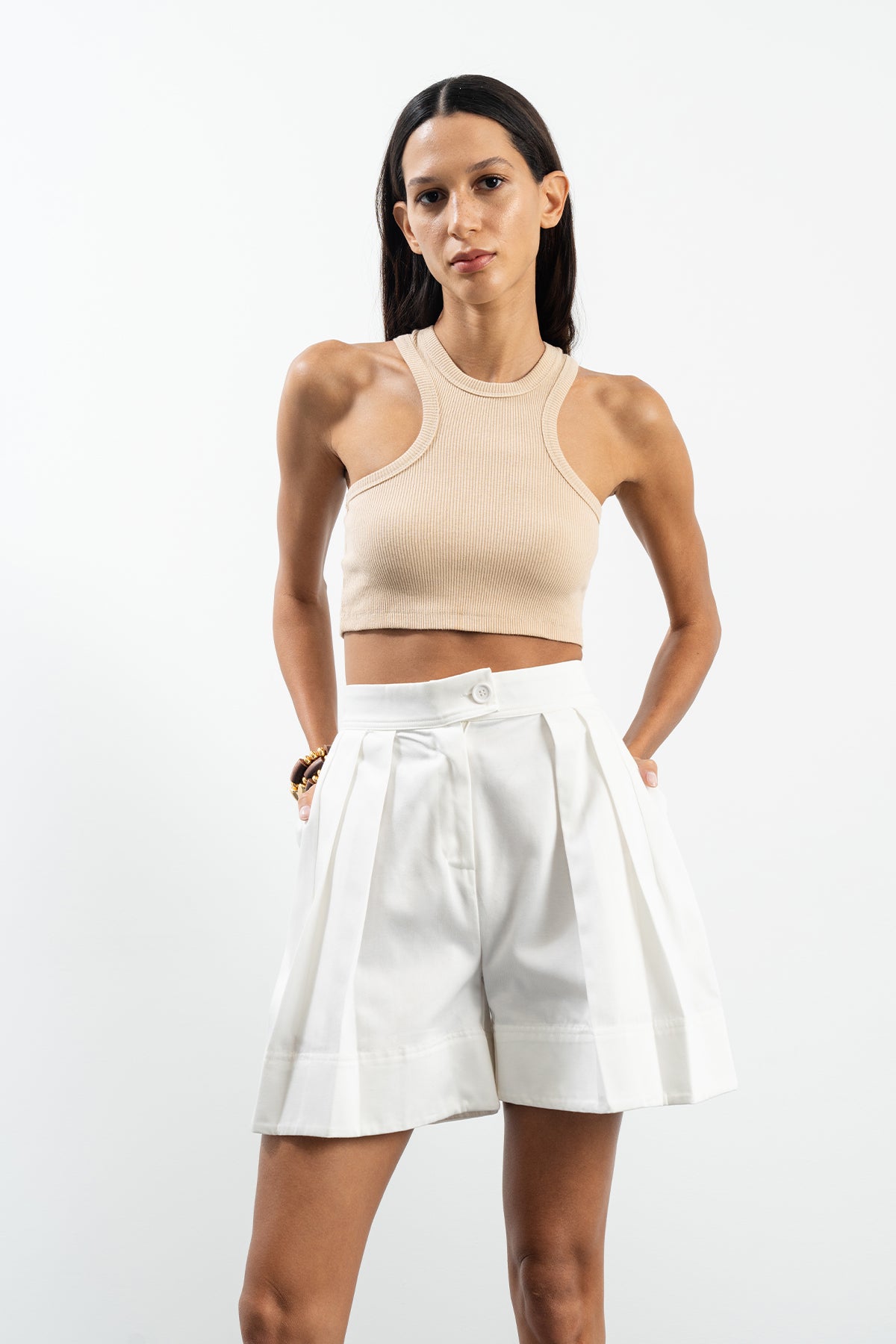 ANEMONE TOP - BEIGE