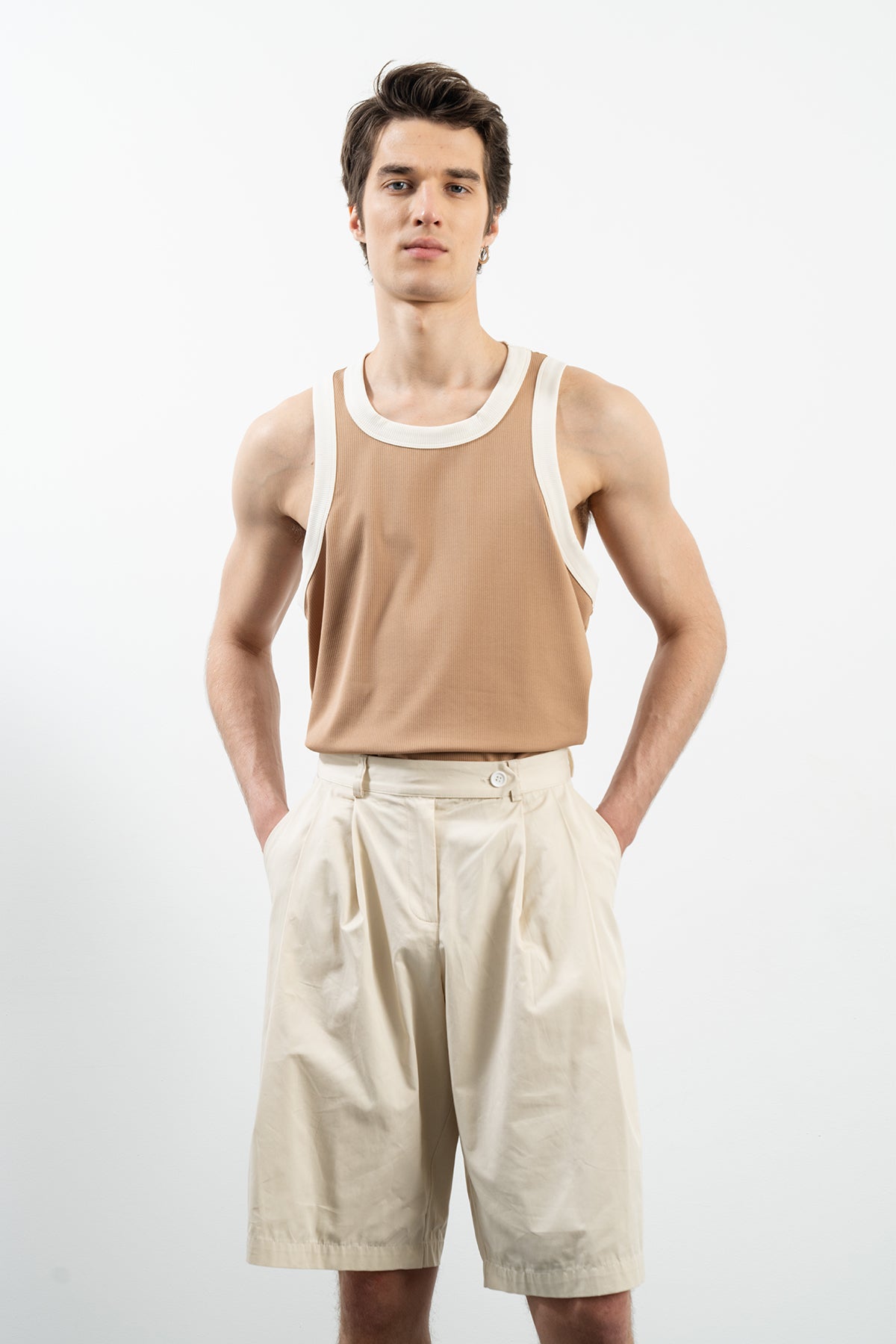 BLITZ TANK TOP - BEIGE