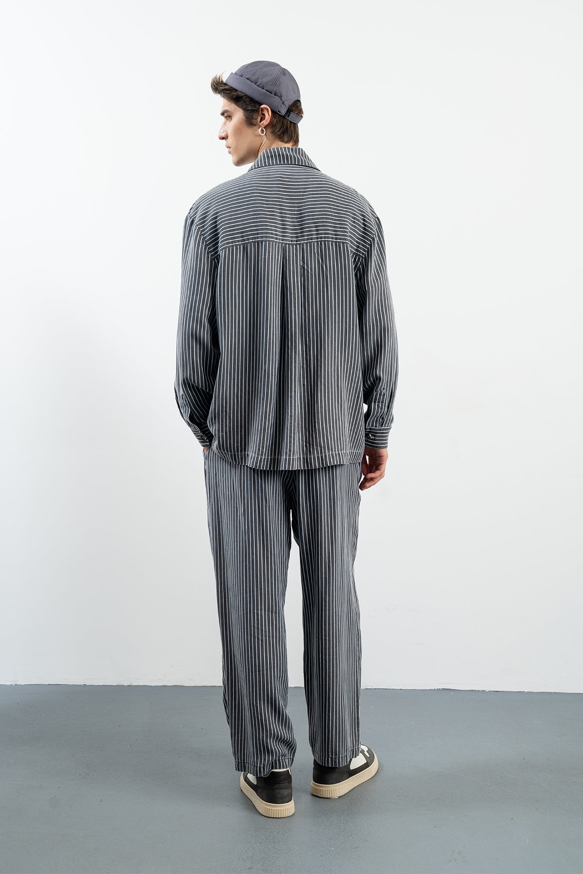 BALLY SHIRT - GRAY NAVY BLUE