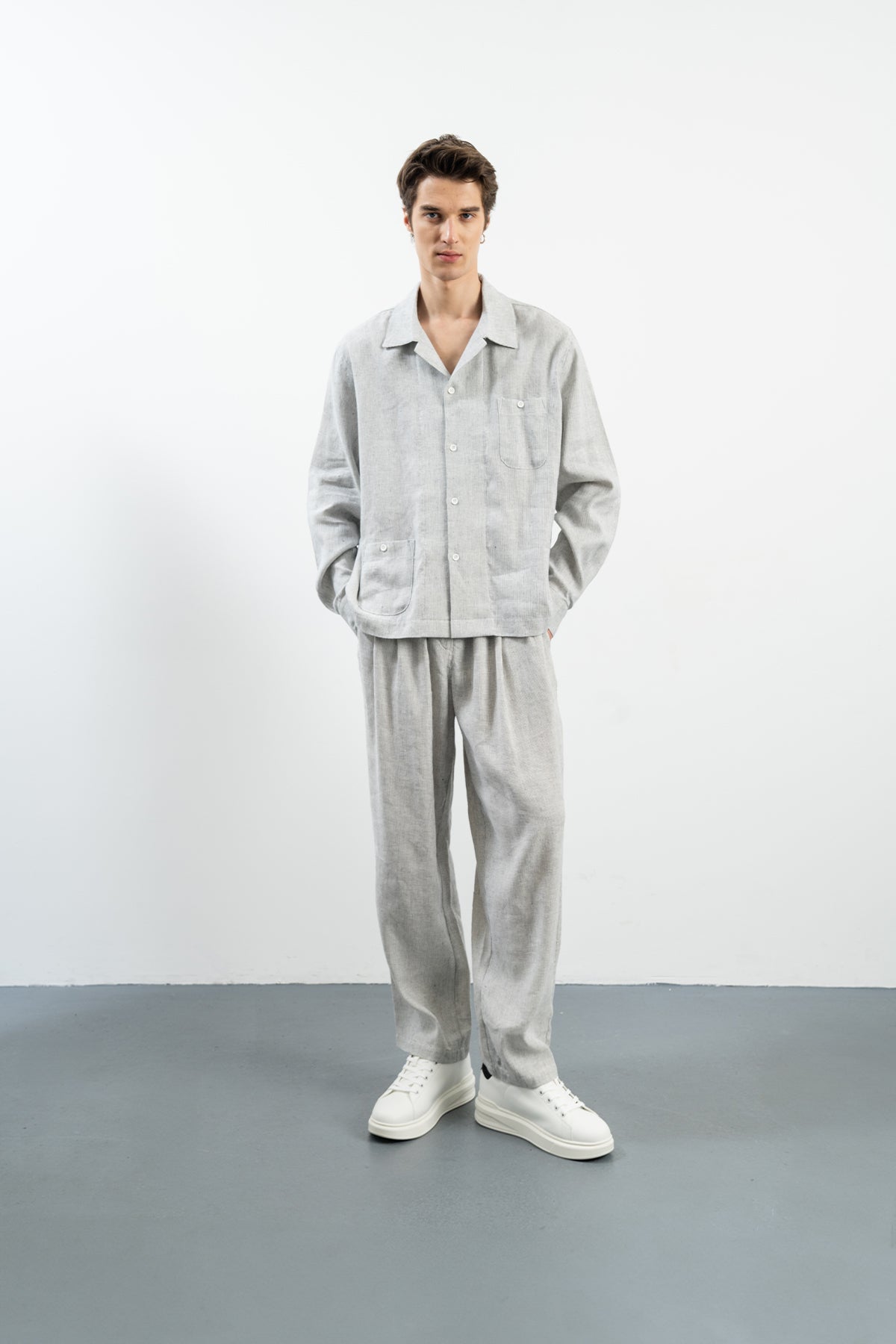 COR SHIRT - NAVY / WHITE