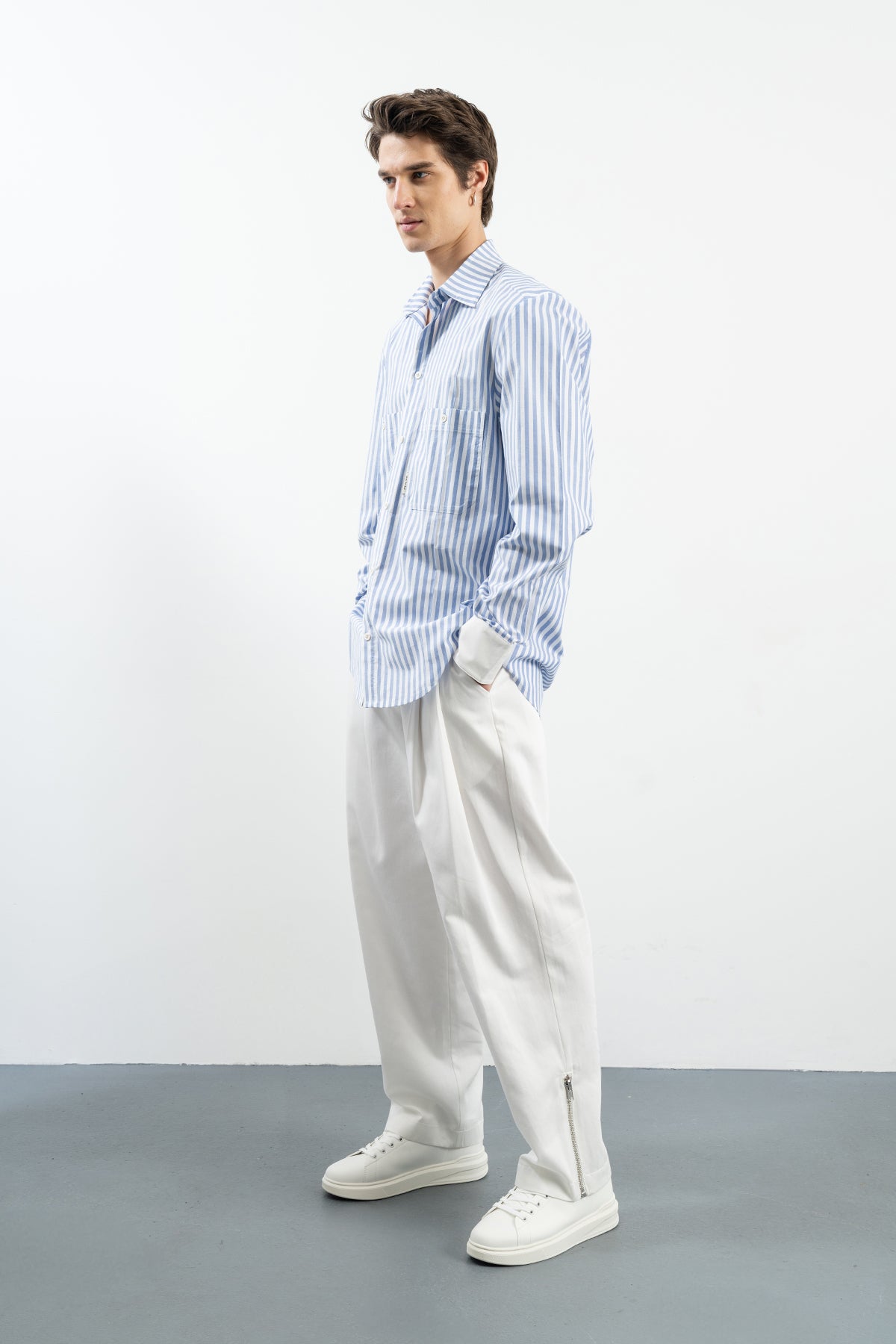MAJ SHIRT - BLUE/WHITE
