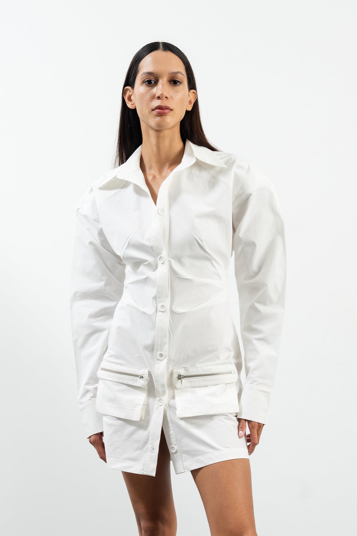 SILKY DRESS - WHITE