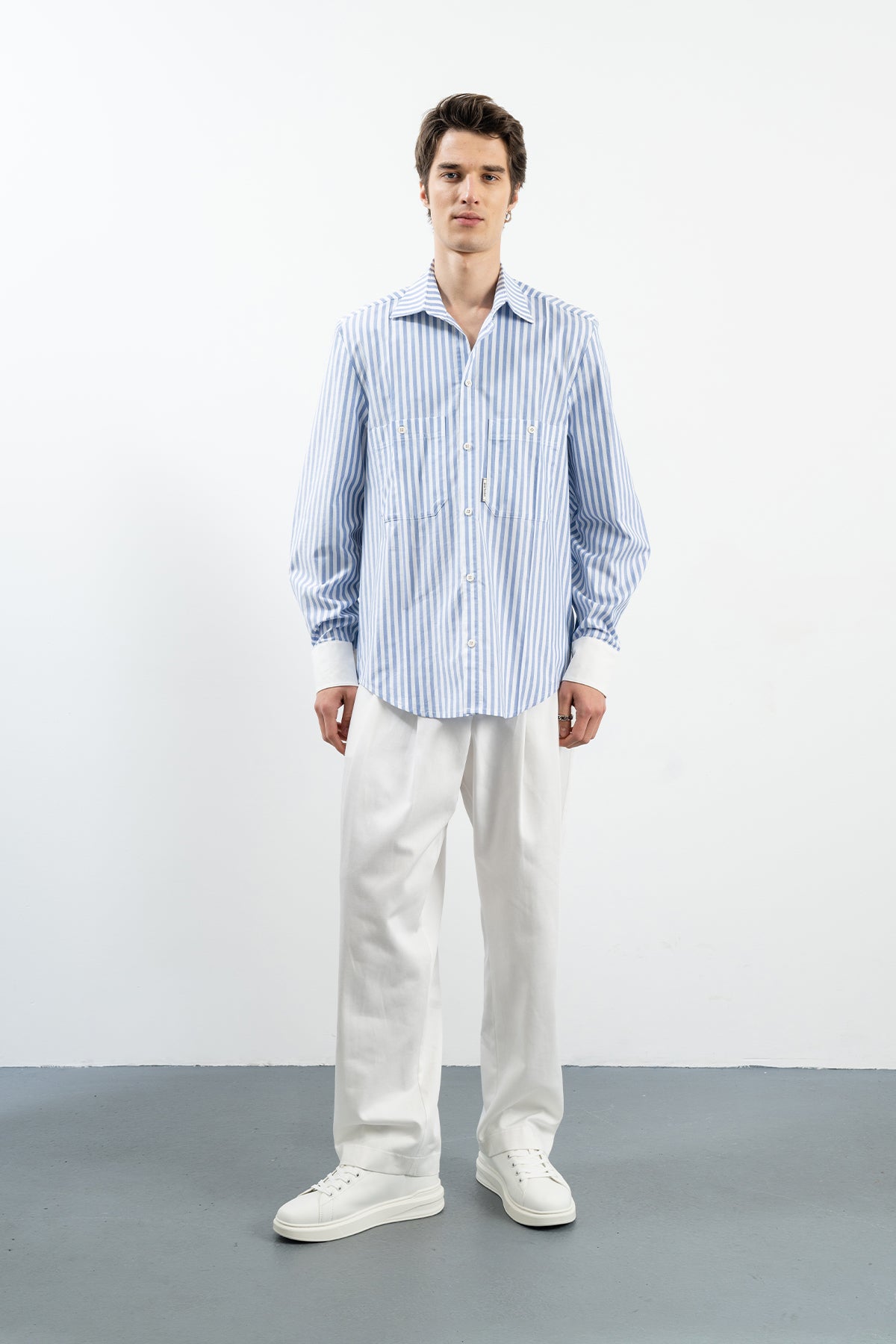 MAJ SHIRT - BLUE/WHITE